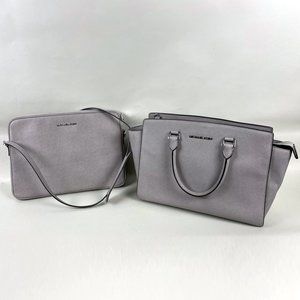 Michael Kors Selma Medium and MacBook Pro/Tablet Bag Set